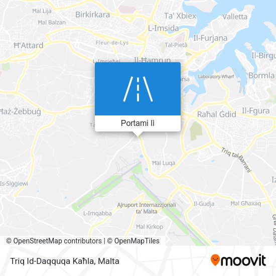 Mappa Triq Id-Daqquqa Kaħla