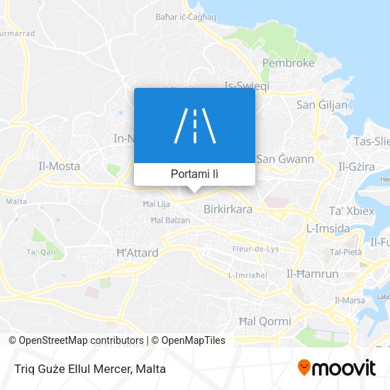 Mappa Triq Guże Ellul Mercer
