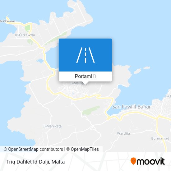Mappa Triq Daħlet Id-Dalji