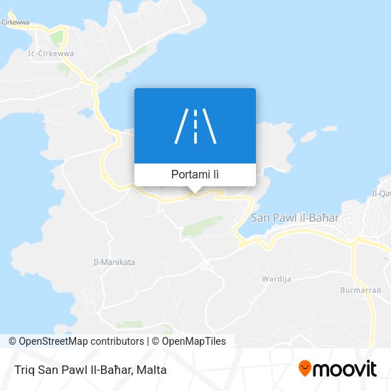 Mappa Triq San Pawl Il-Baħar