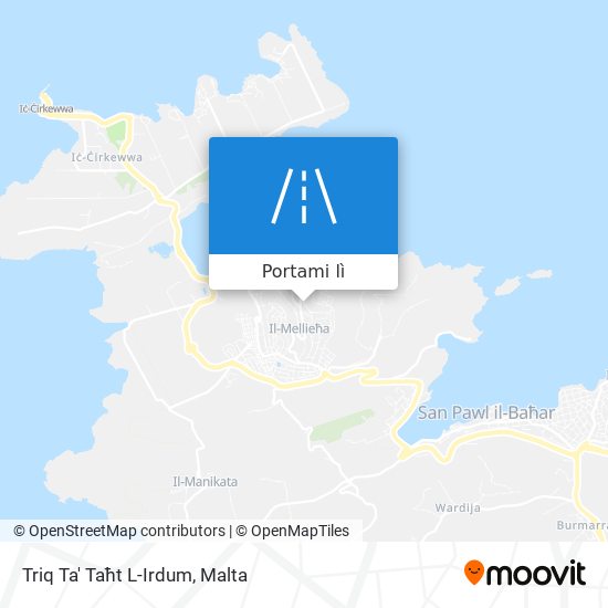 Mappa Triq Ta' Taħt L-Irdum