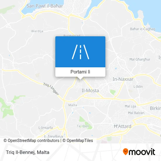 Mappa Triq Il-Bennej