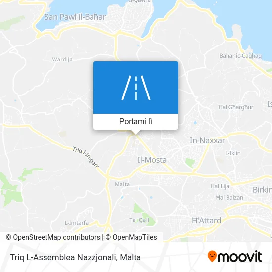 Mappa Triq L-Assemblea Nazzjonali