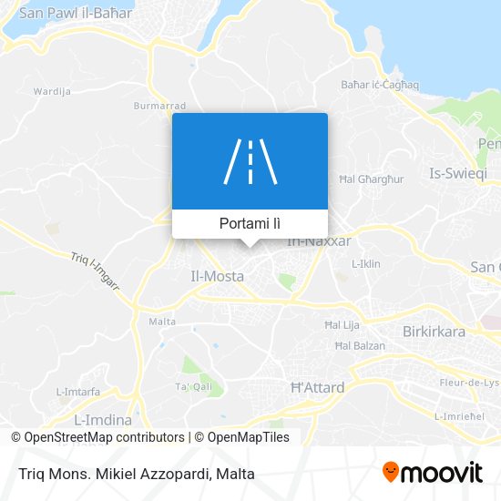 Mappa Triq Mons. Mikiel Azzopardi