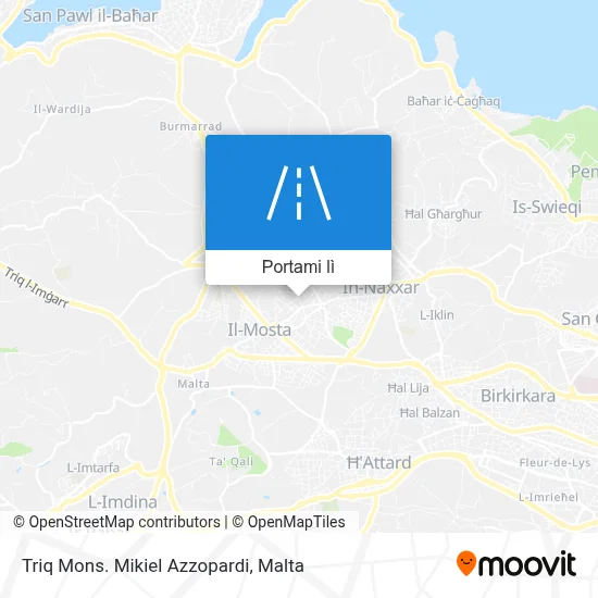 Mappa Triq Mons. Mikiel Azzopardi