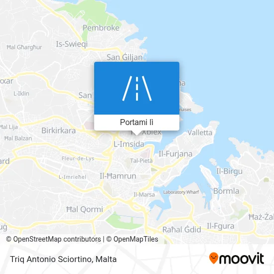 Mappa Triq Antonio Sciortino