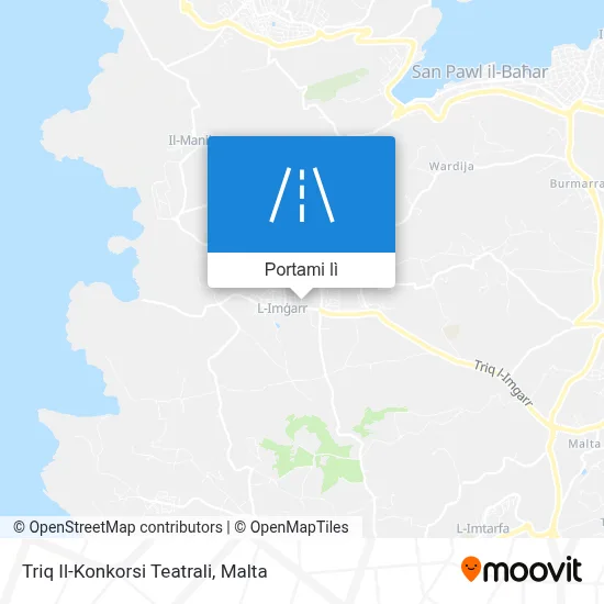 Mappa Triq Il-Konkorsi Teatrali