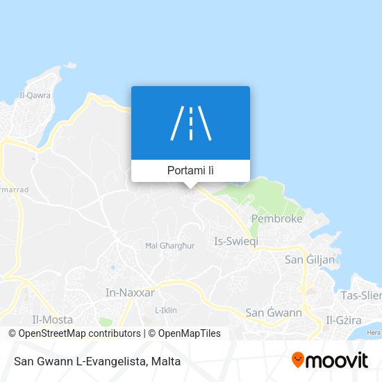 Mappa San Gwann L-Evangelista