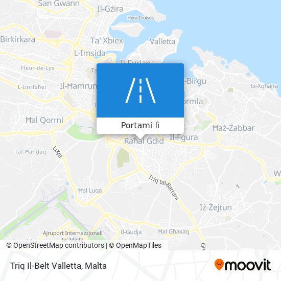 Mappa Triq Il-Belt Valletta