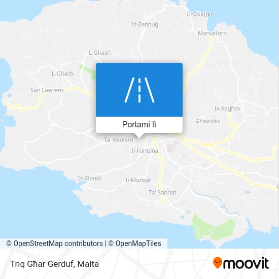 Mappa Triq Għar Gerduf