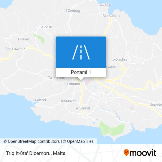 Mappa Triq It-8ta' Diċembru