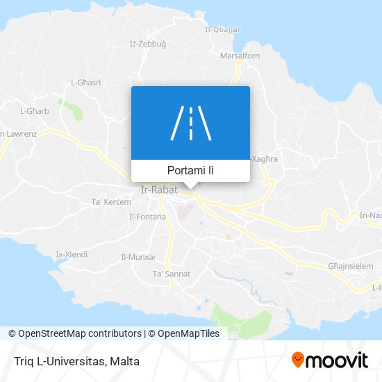 Mappa Triq L-Universitas