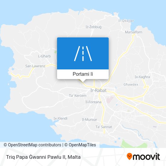 Mappa Triq Papa Ġwanni Pawlu II