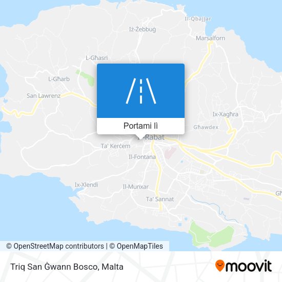 Mappa Triq San Ġwann Bosco