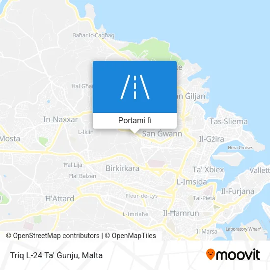 Mappa Triq L-24 Ta' Ġunju
