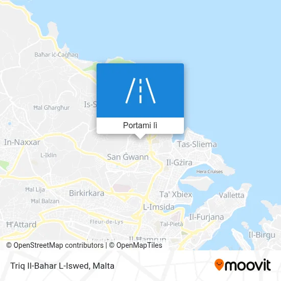 Mappa Triq Il-Bahar L-Iswed