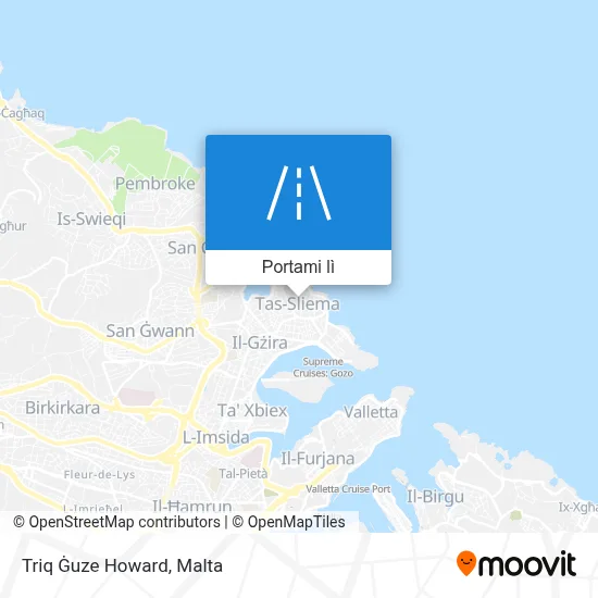 Mappa Triq Ġuze Howard
