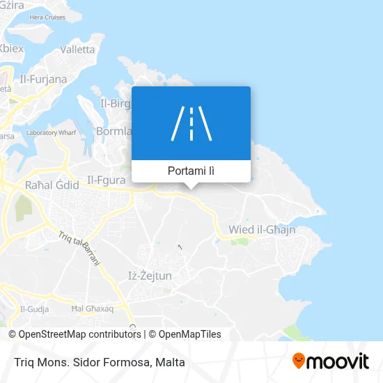 Mappa Triq Mons. Sidor Formosa