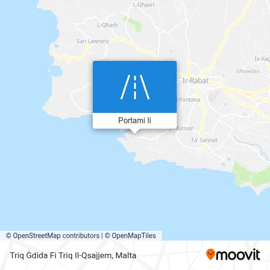 Mappa Triq Ġdida Fi Triq Il-Qsajjem