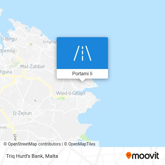 Mappa Triq Hurd's Bank