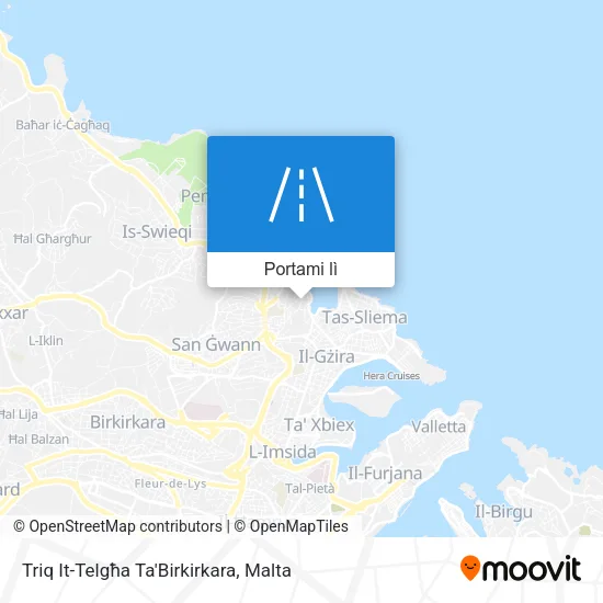 Mappa Triq It-Telgħa Ta'Birkirkara