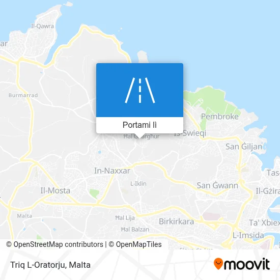 Mappa Triq L-Oratorju