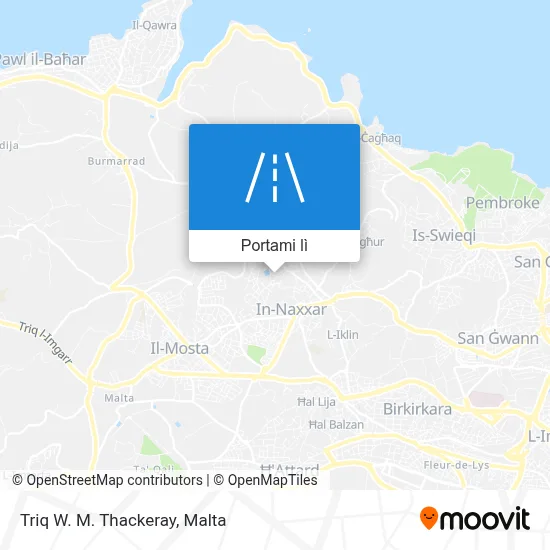 Mappa Triq W. M. Thackeray