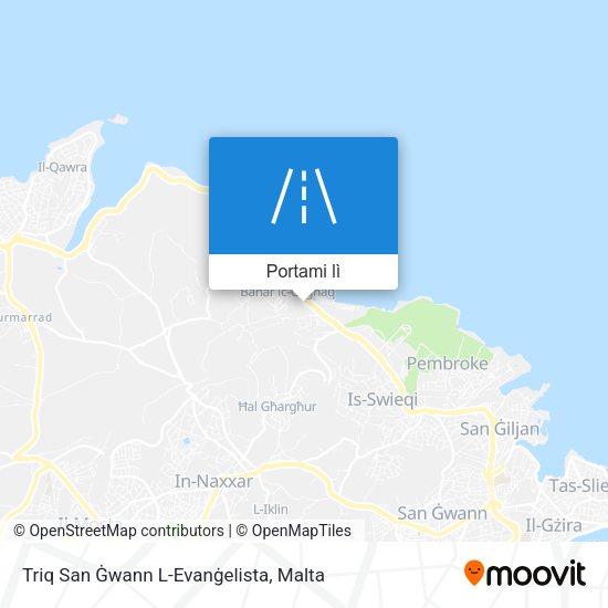 Mappa Triq San Ġwann L-Evanġelista