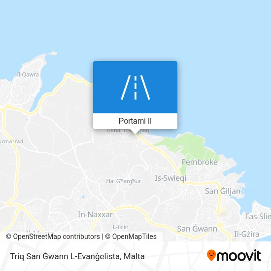 Mappa Triq San Ġwann L-Evanġelista