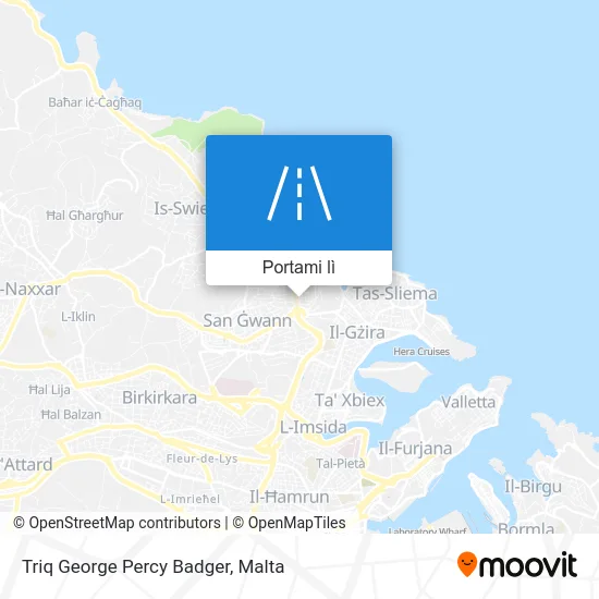 Mappa Triq George Percy Badger