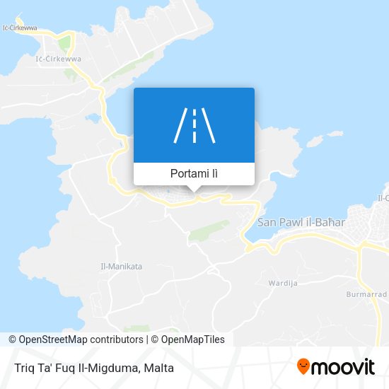 Mappa Triq Ta' Fuq Il-Migduma
