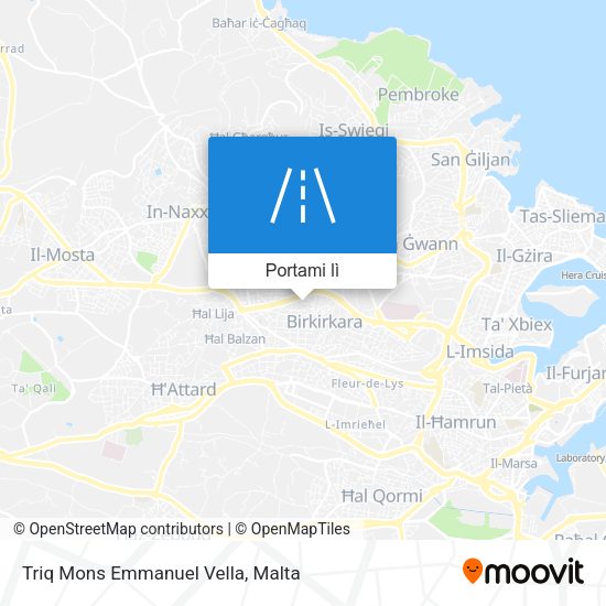 Mappa Triq Mons Emmanuel Vella