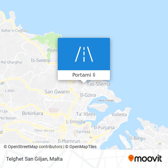 Mappa Telgħet San Ġiljan