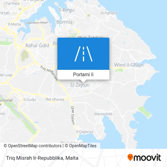 Mappa Triq Misrah Ir-Repubblika
