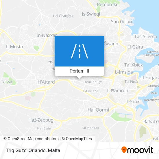 Mappa Triq Guze' Orlando