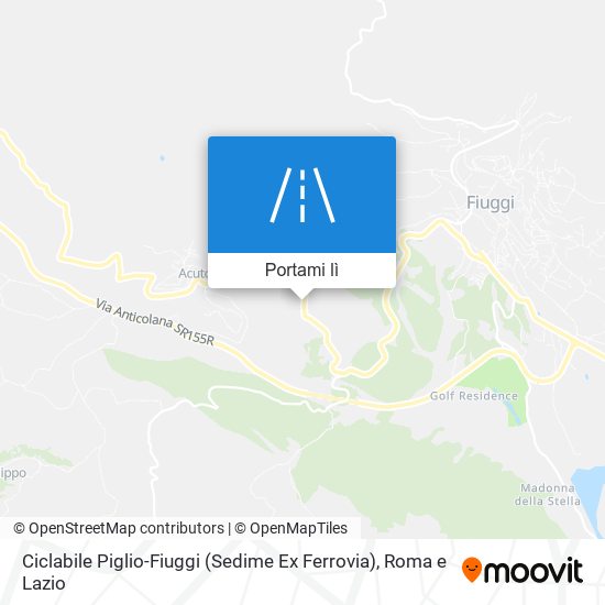 Mappa Ciclabile Piglio-Fiuggi (Sedime Ex Ferrovia)