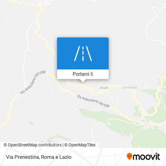 Mappa Via Prenestina