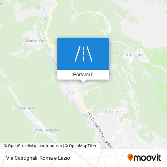 Mappa Via Castignali