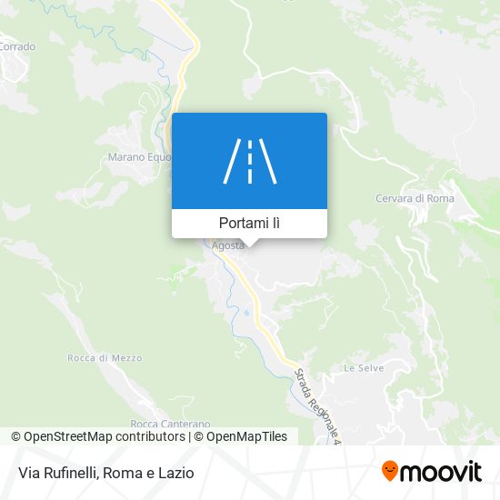 Mappa Via Rufinelli