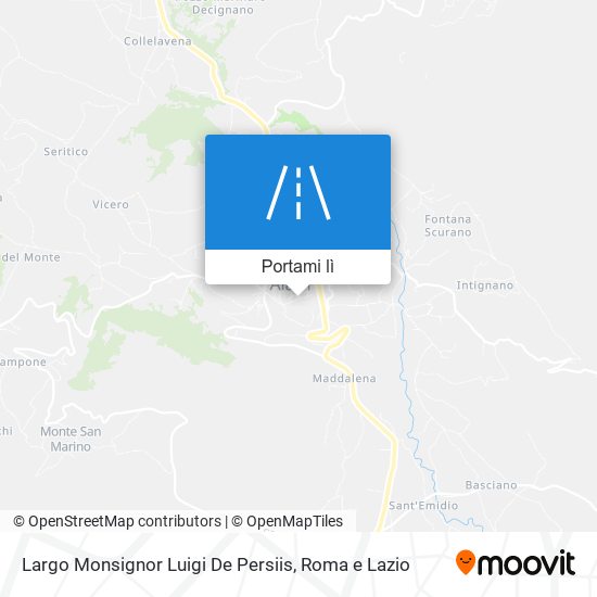 Mappa Largo Monsignor Luigi De Persiis