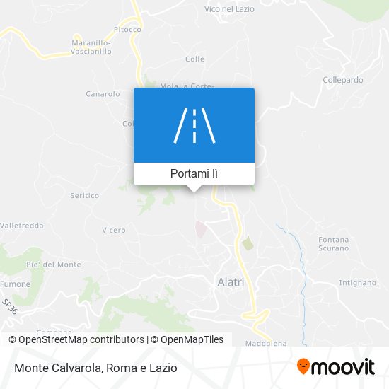 Mappa Monte Calvarola