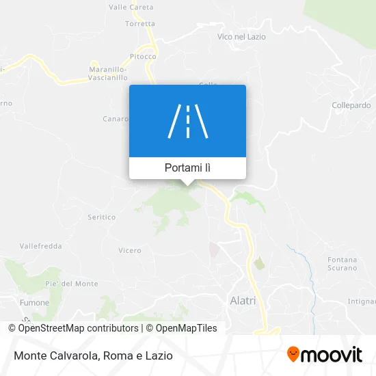Mappa Monte Calvarola