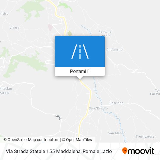 Mappa Via Strada Statale 155 Maddalena