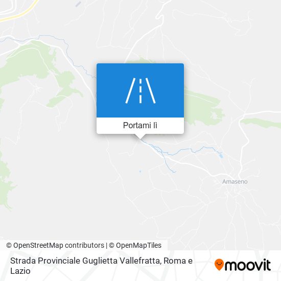 Mappa Strada Provinciale Guglietta Vallefratta