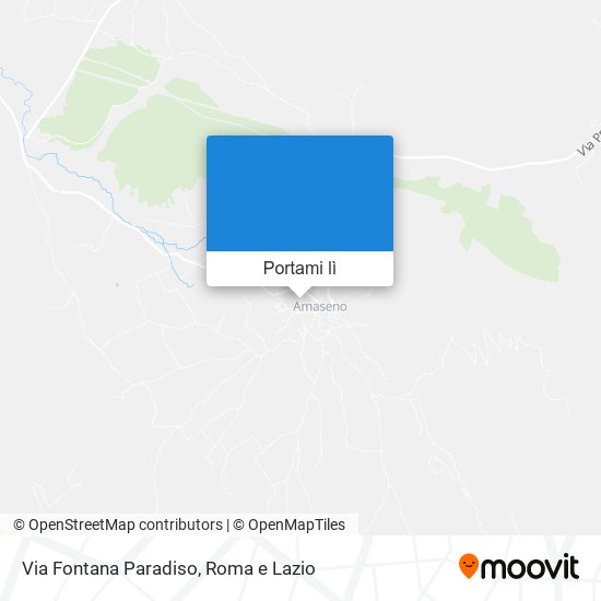 Mappa Via Fontana Paradiso