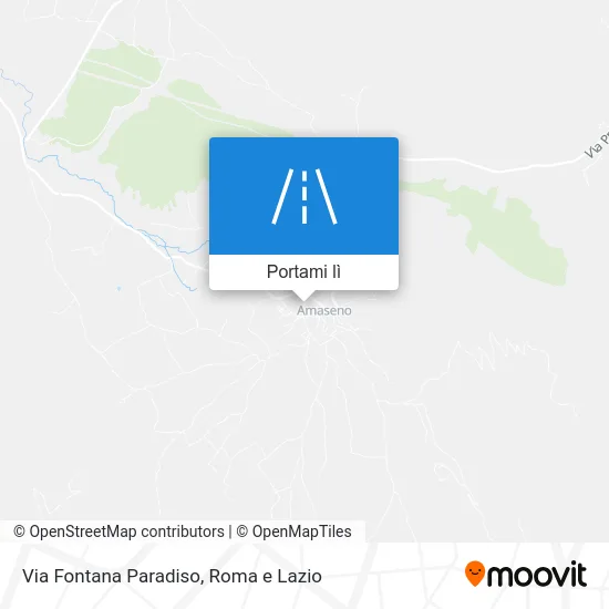 Mappa Via Fontana Paradiso