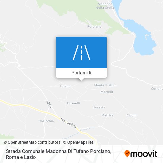 Mappa Strada Comunale Madonna Di Tufano Porciano