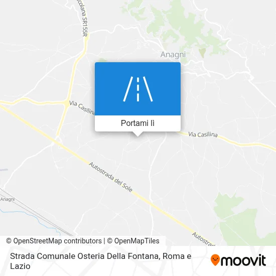 Mappa Strada Comunale Osteria Della Fontana