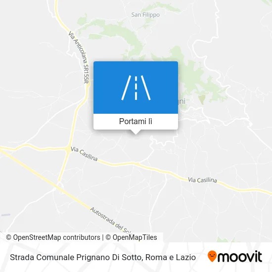Mappa Strada Comunale Prignano Di Sotto