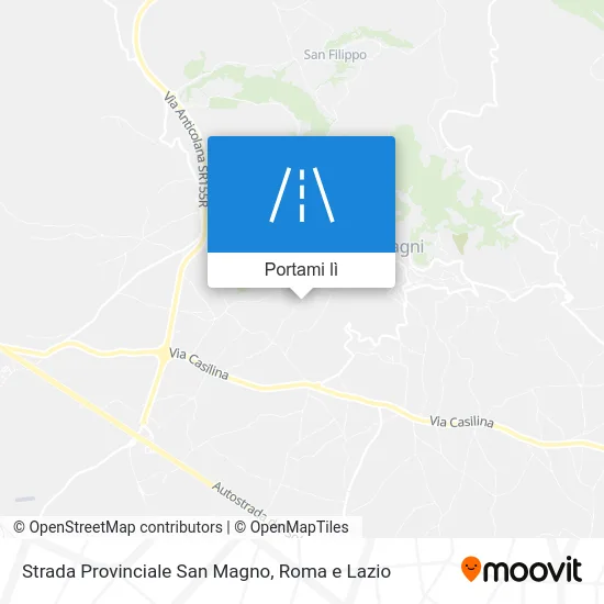 Mappa Strada Provinciale San Magno